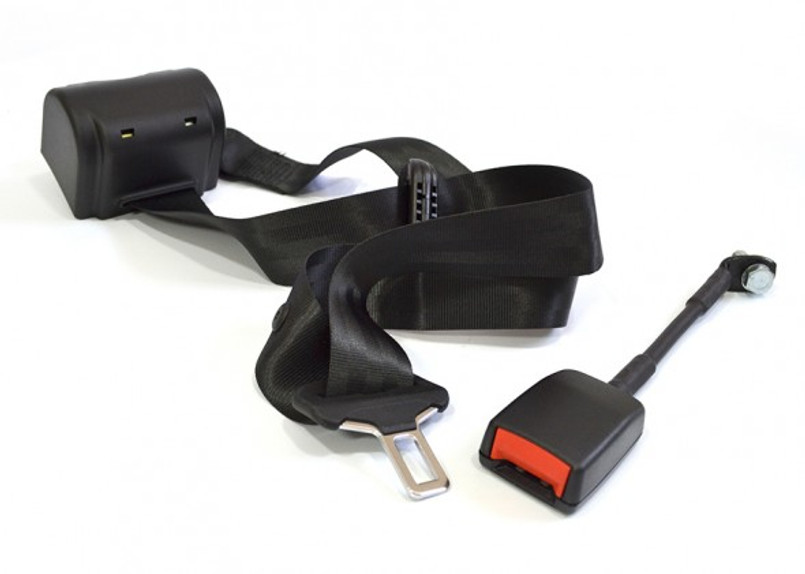 EXT001-6 - Land Rover Defender Front Seat 2 Door Left Hand Inertia Reel & Buckle Stalk - By Exmoor Trim Image 7