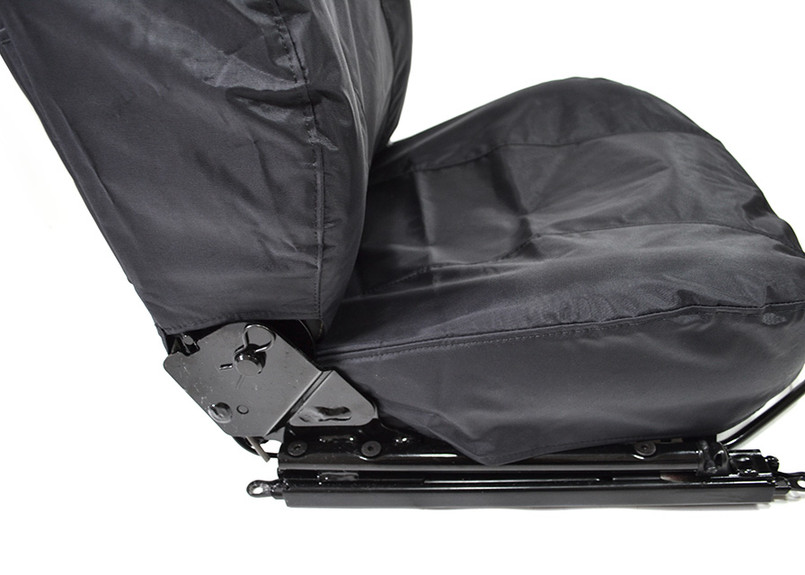 EXT018-10 - Modular Seat Covers (Pair) - Defender 1987-2016 - Black Waterproof Nylon - By Exmoor Trim Image 9