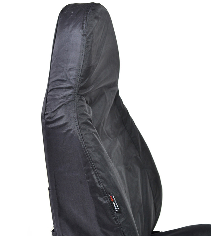 EXT018-10 - Modular Seat Covers (Pair) - Defender 1987-2016 - Black Waterproof Nylon - By Exmoor Trim Image 6