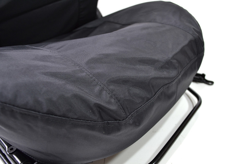 EXT018-10 - Modular Seat Covers (Pair) - Defender 1987-2016 - Black Waterproof Nylon - By Exmoor Trim Image 3