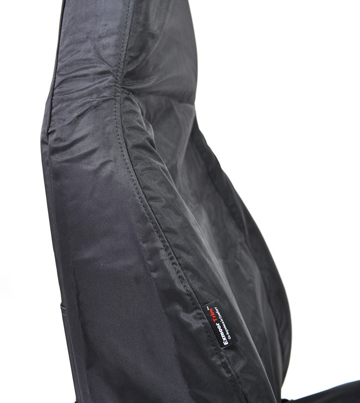 EXT018-10 - Modular Seat Covers (Pair) - Defender 1987-2016 - Black Waterproof Nylon - By Exmoor Trim Image 13