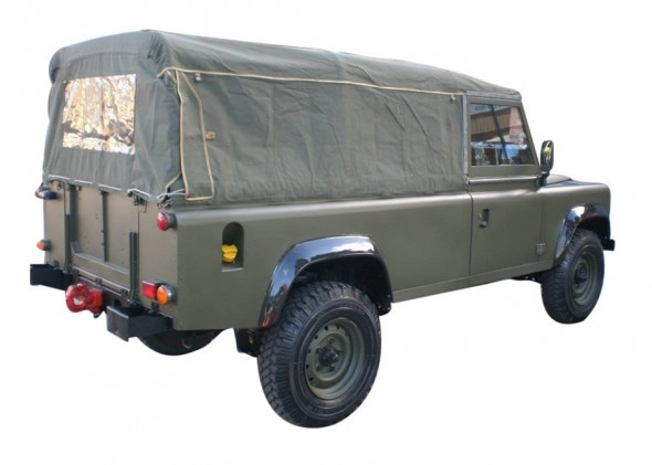 EXT211 - Defender 110 Full Hood - Cotton Canvas - TD5 and TDCi Puma - By Exmoor Trim Image 4
