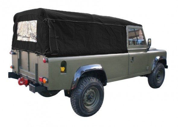 EXT211 - Defender 110 Full Hood - Cotton Canvas - TD5 and TDCi Puma - By Exmoor Trim Image 1