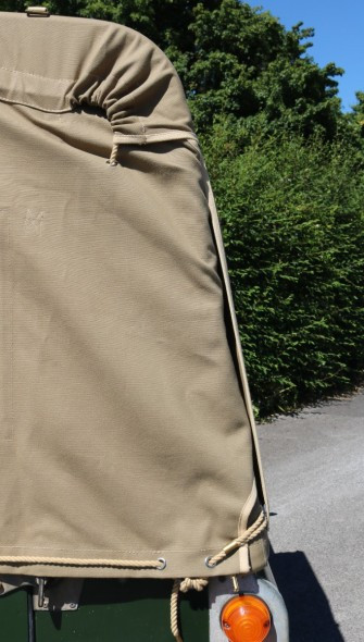 EXT211 - Defender 110 Full Hood - Cotton Canvas - TD5 and TDCi Puma - By Exmoor Trim Image 8