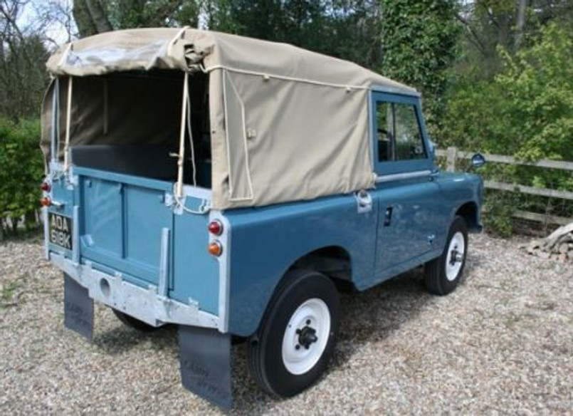 EXT250-2SAC - 88" Full Hood for Land Rover Series 2A & 3 (1958-1985) - Sand Canvas - By Exmoor Trim Image 1