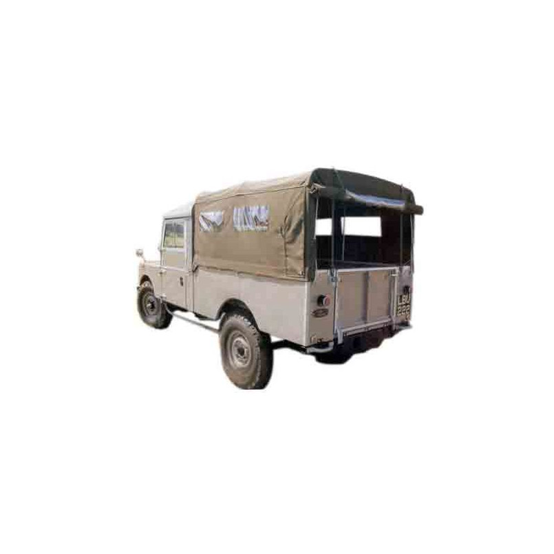 EXT281-5SAC - 107"/109 " ¾ Series I Hood (flexible rear & twin side windows) Sand Canvas (WSW) - By Exmoor Trim Image 1