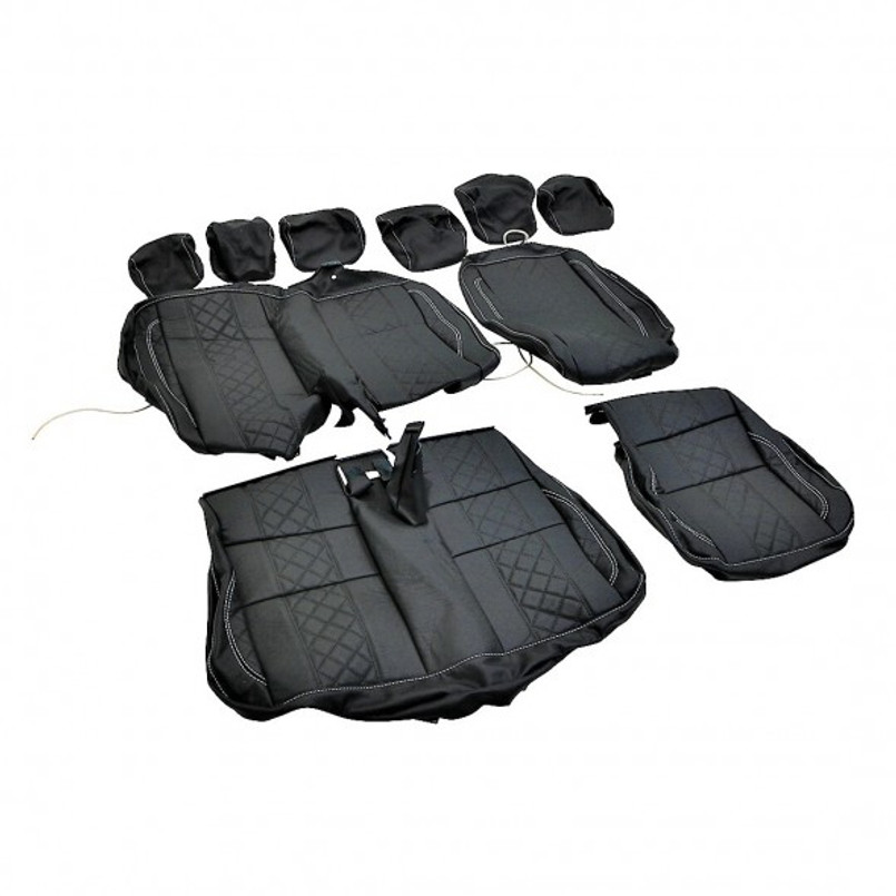 EXT317-2 - 2nd Row Seat Trim Kit - Defender Puma from 2007 onwards with 60/40 Seats  - By Exmoor Trim - Multple Trim Options Available Image 1