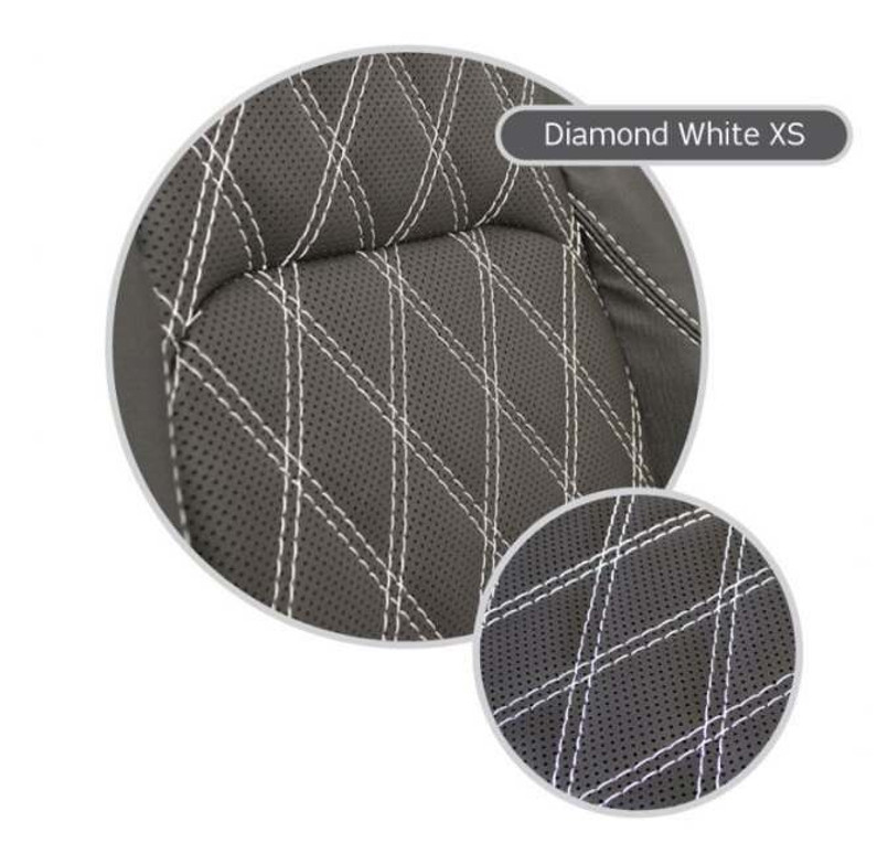 EXT325-DWXS - Defender 90 and 110 Front Centre Seat Diamond White - By Exmoor Trim Image 1