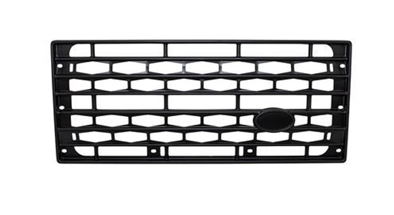 LR403M - Defender Matt Black Grille in Autobiography Honeycomb Style - Fits All Defenders Image 1