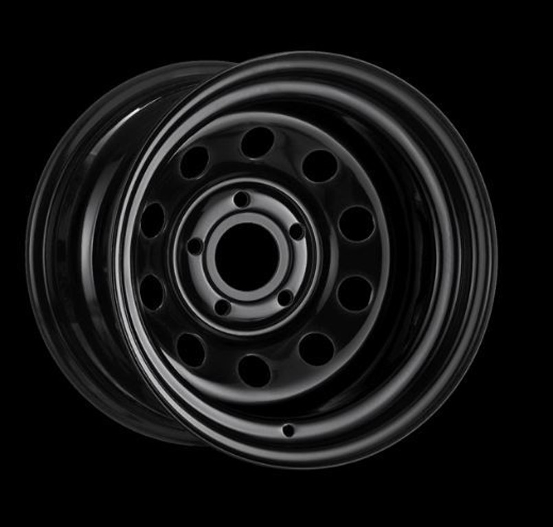 LRC5040 - Black Modular Steel Wheel - 16  x 10 (Off Set - 32) For Discovery 2 (1998-2004) and Range Rover P38 (ONLY ONE LEFT IN STOCK) Image 1