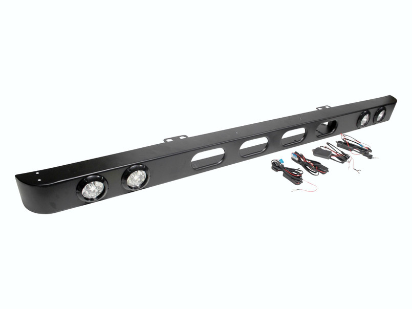 TF056 - Terrafirima Bumper With Integrated Spot LED Lights for Land Rover Defender - Skeleton Bumper Image 1