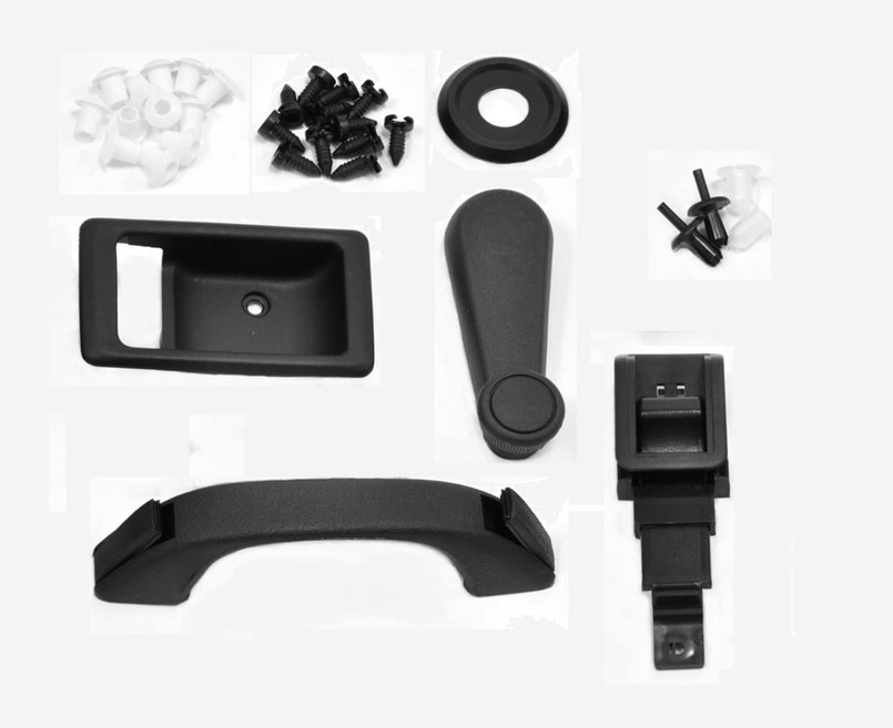 LRC1374 - Defender Door Card Refurb and Door Lock Kit / Handle Kit - Fits Right Front or Rear Side Door 1994-2006 Image 1