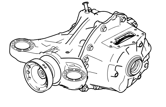 LR161855E - Rear Differential - Range Rover L405 & Range Rover Sport L494 - Genuine Land Rover Image 1