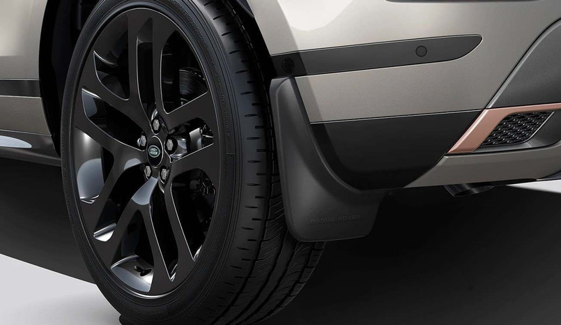 VPLZP0373 - Pair of Rear Mudflaps for Range Rover Evoque Mk 1 2019 Onwards - Genuine Land Rover Image 1