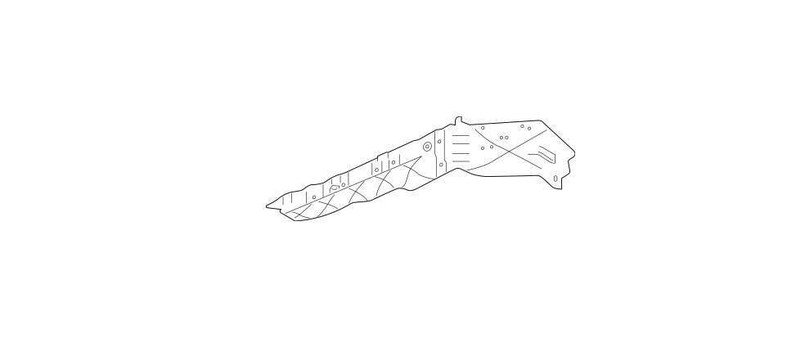 LR128159 - Rear Right Hand Bumper Mounting Bracket for Range Rover Sport L494 - Fits from JA000001 Onwards - Genuine Land Rover Image 1