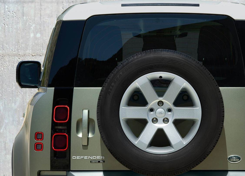 LR129106 - All New Defender 19" Alloy Wheel in Silver Sparkle Finish - 6 Spoke Style 6009 - Genuine Land Rover Image 2