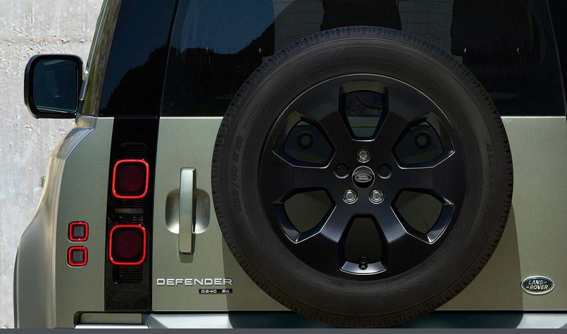 LR129110 - All New Defender 20" Alloy Wheel in Gloss Black Finish - 6 Spoke Style 6011 - Genuine Land Rover Image 2