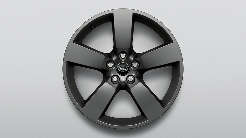 LR129115 - All New Defender 20" Alloy Wheel in Dark Satin Grey Finish - 5 Spoke Style 5098 - Genuine Land Rover Image 1