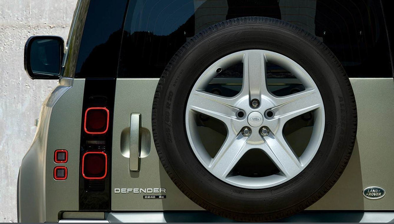 LR129119 - All New Defender 20" Alloy Wheel in Silver Sparkle Finish - 5 Spoke Style 5094 - Genuine Land Rover Image 1