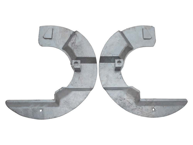 DA1860 - Galvanised Front Brake Mudshield - Right and Left Hand Pair - for Discovery 1 and Defender 1994 Onwards Image 3