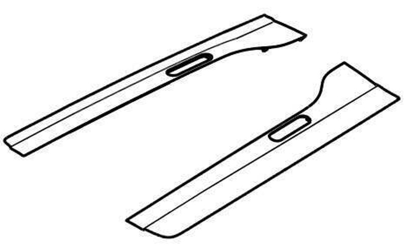VPLRR0166 - Roof Rail Finisher Pieces for Roofrack - Black - Discovery 5 - Genuine Land Rover Image 1