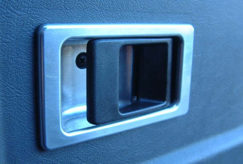 LRC1541 - Defender Aluminium Door Handle Back Plates - Comes as a Pair - Will Fit Either Front or Rear Side Doors - Manufactured in the UK by Croytec Image 1