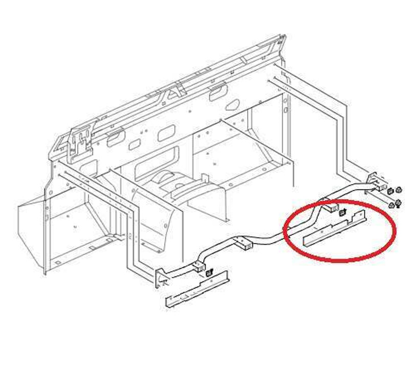 AHU710620 - Right Hand Dash to Bulkhead Mounting Plate for Land Rover Defender - Fits From 2007-2016 - For Left Hand Drive Vehicles Image 1