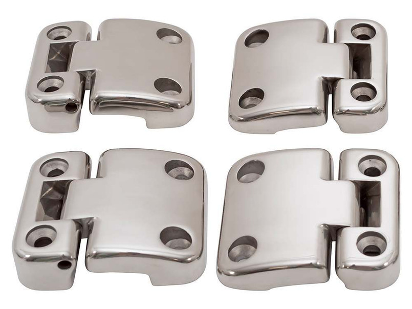 DA1952 - Defender Second Row Door Hinge Kit with Stainless Steel Hinges - Set of Four With Fixings Image 4