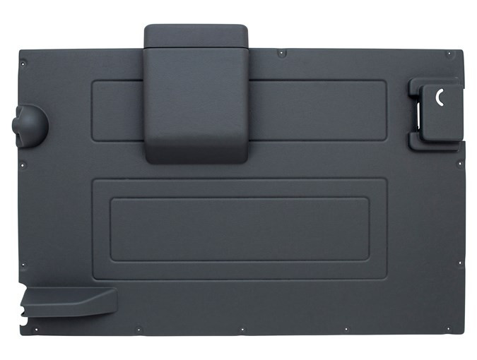 TF2741 - Rear Tailgate Door Card - Dark Grey - Defender 1983-2002 - By Terrafirma Image 1