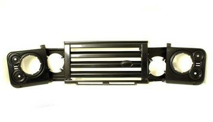TF277 - Gloss Black Front Grill Fits Tvx - By Terrafirma - Land Rover Defender  Image 1