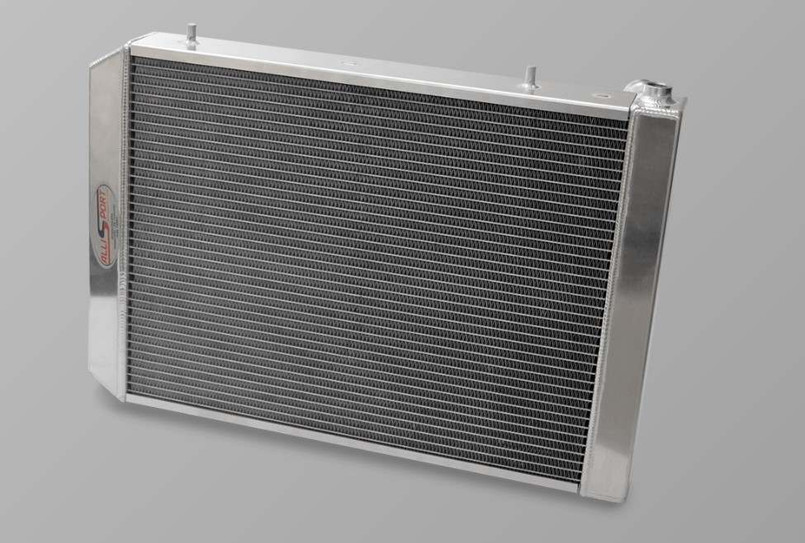 AS52-O-XL - 70mm Wider Uprated Alloy Radiator for 200TDI with O Ring Oil Cooler Fittings - By Allisport - Fits Defender, Discovery 1 and Range Rover Classic Image 1