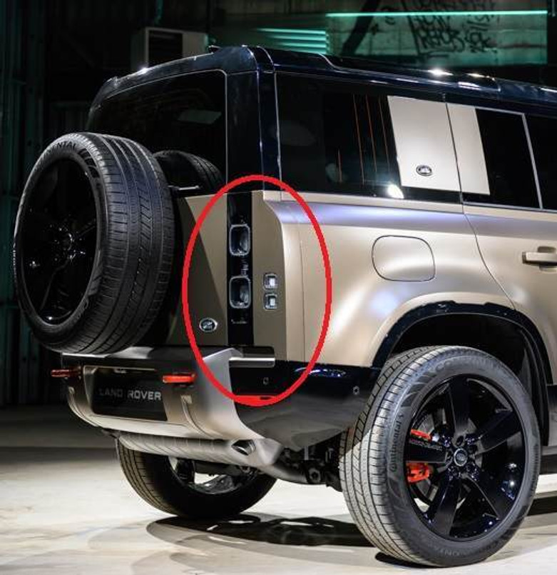 LR181023 - Rear Right Hand Lamp for Defender X Model - Grey Look Light for Top Spec - Genuine Land Rover (For North American Spec) Image 1