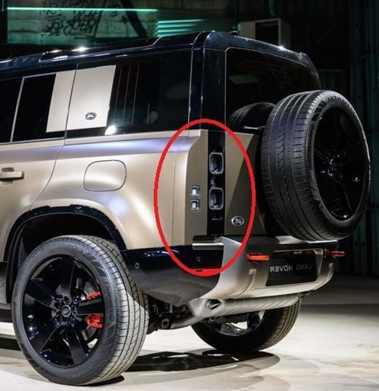 LR181024 - Rear Left Hand Lamp for Defender X Model - Grey Look Light for Top Spec - Genuine Land Rover (For North American Spec) Image 1