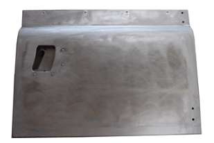 395529GALV - Land Rover Series 3 Right Hand Galvanised Door Bottom - Galvanised Frame with Alloy Skin - NO LOCK HOLE Image 2