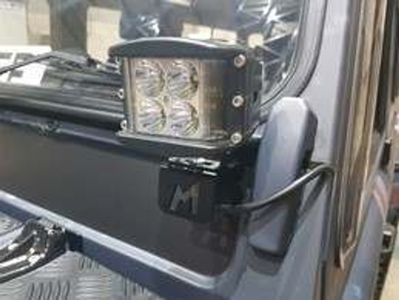 TF7220 - Terrafirma Spot Light Mounting Brackets for Land Rover Defender - Comes as a Pair - Fits to Windscreen Hinges Image 2