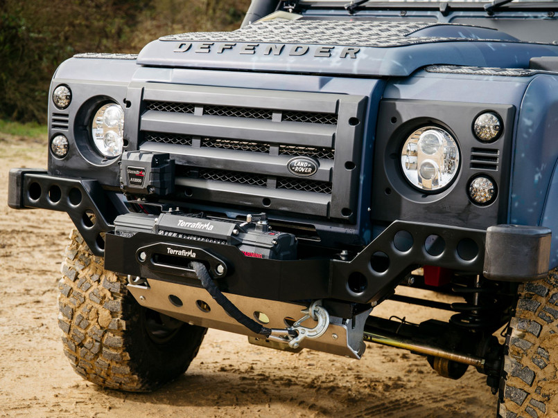 TF0015 - Terrafirma Cranked Winch Bumper for Defender - Skeleton Style - For Vehicles With Air Con ********LAST ONE IN STOCK ***** Image 1