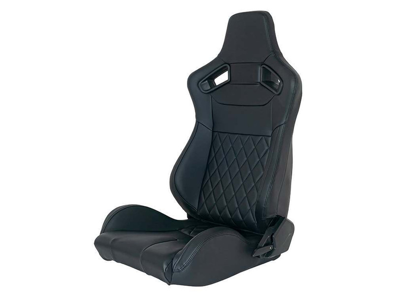 DA1895 - Pair of Sports Seats For Land Rover Defender - Come in Black With Diamond Pattern (Requires Mounting Kit DA2778) Image 1