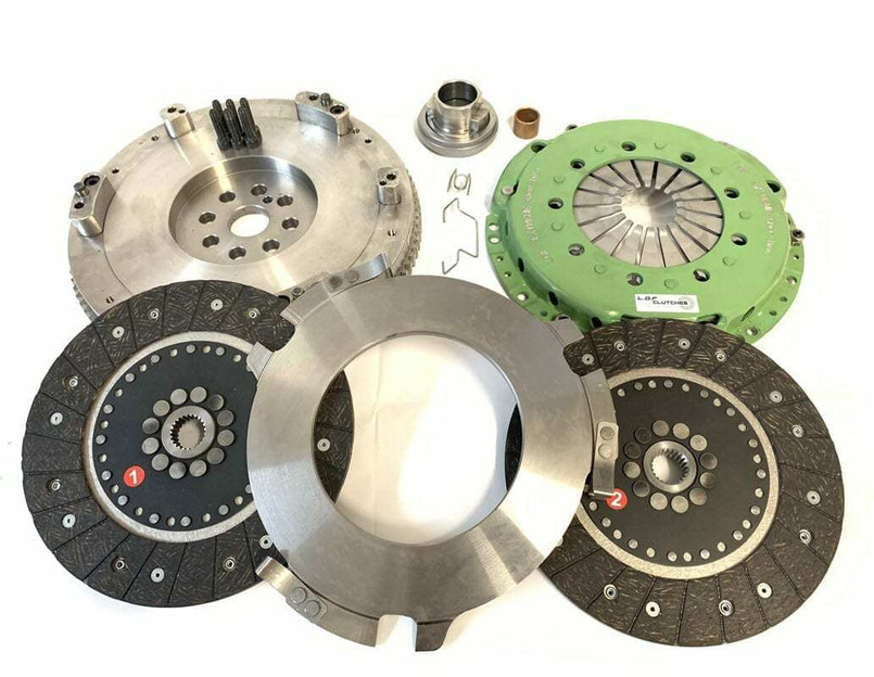 LRC6067 - LOF Clutch Kit for 2.8 TGV Diesel - EXTREME Spec TWIN Organic Kit - Also Fits 200TDI & 300TDI Defender, Discovery 1 and Range Rover Classic Image 1