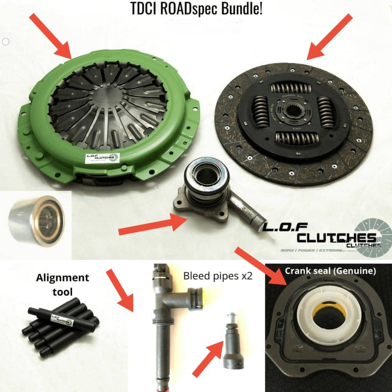 LRC6074 - LOF Clutch Kit for TDCi Defender - ROAD Spec Bundle Kit - Everything Included Image 1