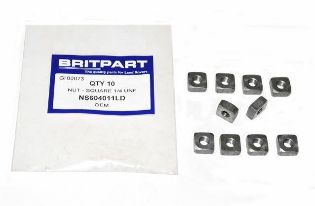 NS604011LD - NUT - SQUARE 1/4 UNF Image 1