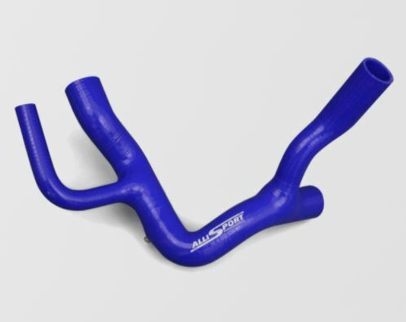 ASH17-BLU - Defender TD5 Silicone Coolant Top Hose in Blue - By Allisport - IN STOCK FOR INSTANT DISPATCH Image 1