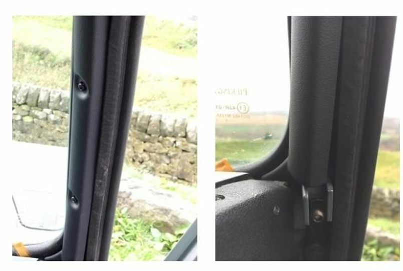 MUD-0064 - Extra Deep Defender Interior A Pillar Trims - Right and Left Hand Pair - By Mud Stuff - Fits from 1987-2016 - Fantastic Interior Upgrade Image 2