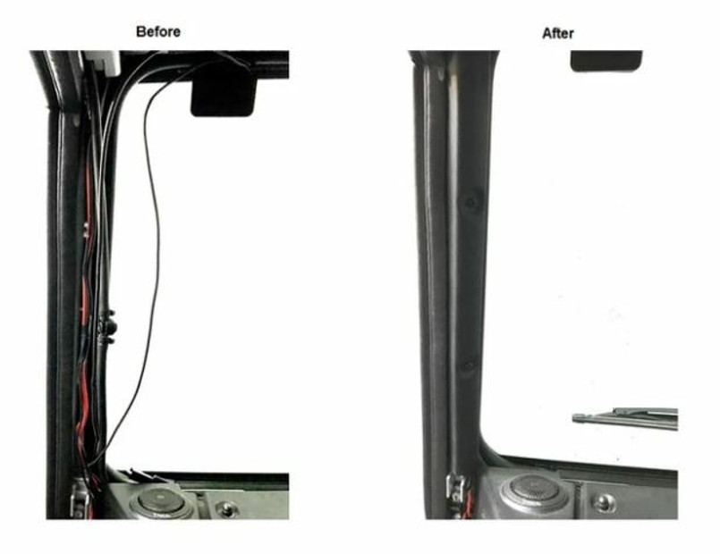 MUD-0064 - Extra Deep Defender Interior A Pillar Trims - Right and Left Hand Pair - By Mud Stuff - Fits from 1987-2016 - Fantastic Interior Upgrade Image 3