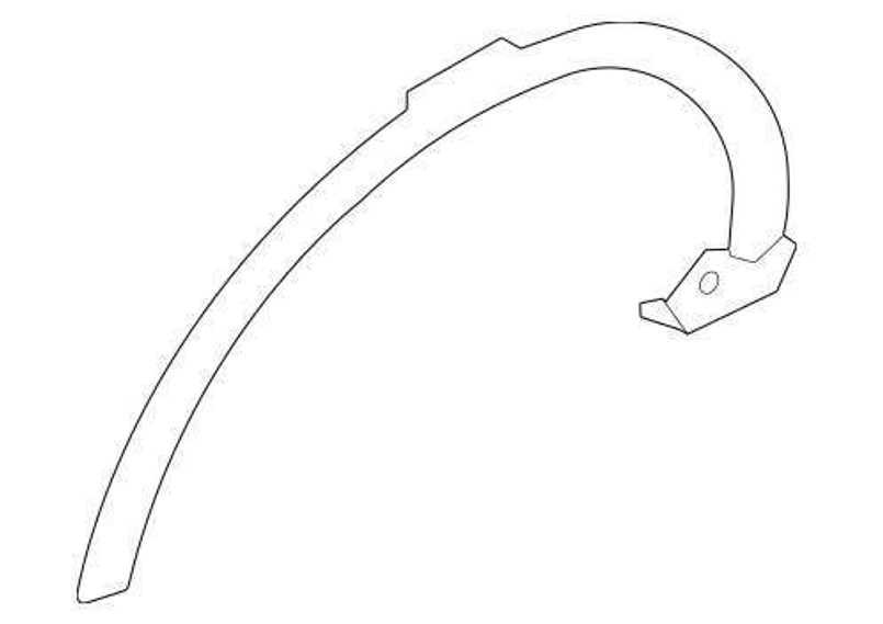LR140048 - Left Hand Front Wheel Arch Moulding for Discovery Sport (With Painted Lower Body Cladding, 3D Camera) - Fits from MH000001 Image 1