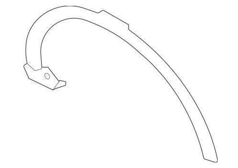 LR140434 - Right Hand Front Wheel Arch Moulding for Discovery Sport (Without Painted Lower Body Cladding, 360 Parking Aid) - Fits LH860437 to LH999999 Image 1