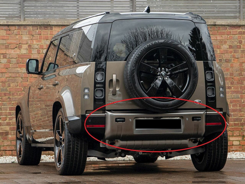 LR148265 - Rear Bumper Valance for Land Rover Defender 2020 - Genuine Land Rover Item - As Fitted to Top of the Range Defender X Image 1