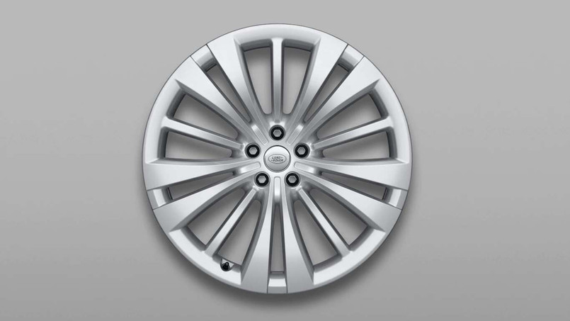 LR153244 - 23" Style 1074 - Splash Sparkle Silver - Alloy Wheel for Range Rover L460 - Genuine Land Rover Item Image 1