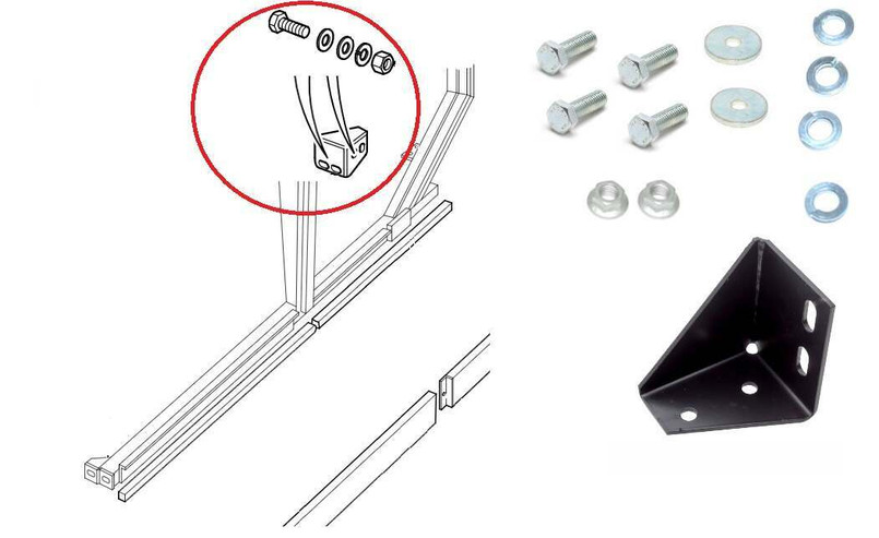 LRC2325 - Defender 110 Rear of Sill to Body Support Bracket and Fitting Kit - Right Hand - Fits from 1983-2016 Image 1