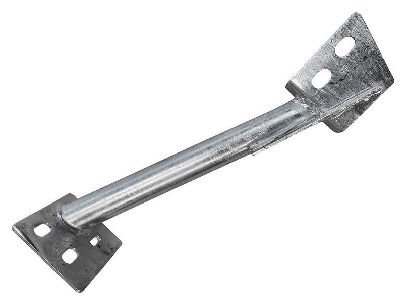 DA4890 - Galvanised Tubular Seatbelt to Chassis Bracket for Land Rover Defender - Fits Left Hand Side of Defender 90 Image 1