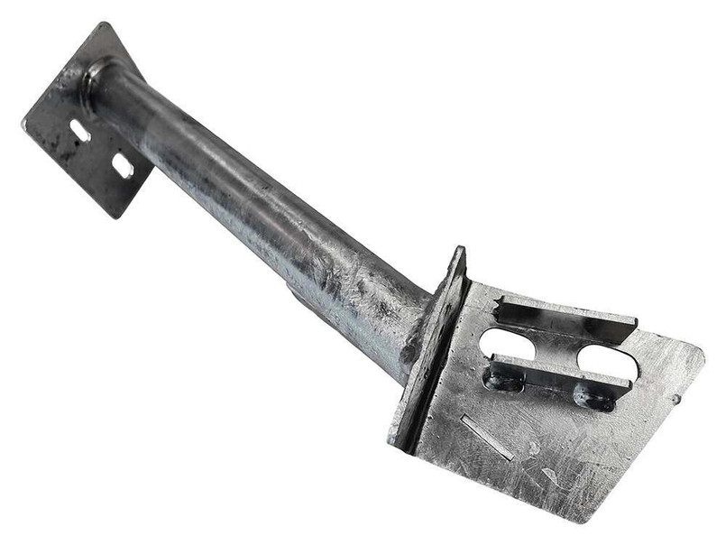 DA4891 - Galvanised Tubular Seatbelt to Chassis Bracket for Land Rover Defender - Fits Right Hand Side of Defender 90 Image 2